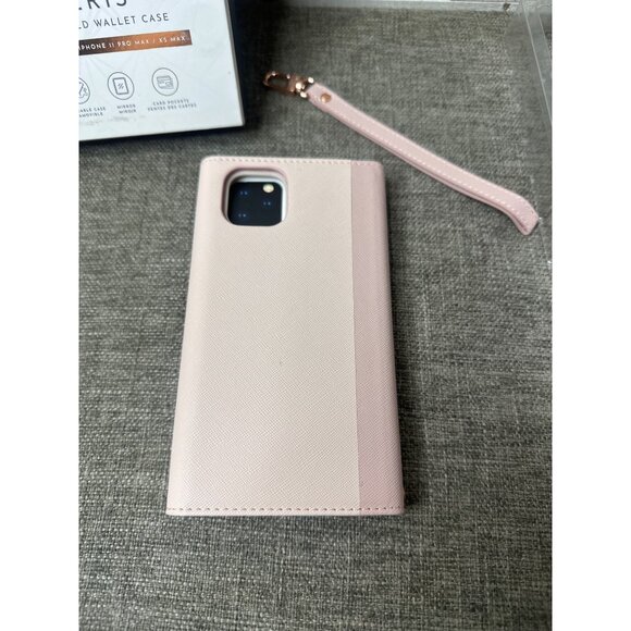 Habitu Eris Pink Tri-Fold Wallet Case For iPhone 11 Pro Max/Xs Max Wrist Strap - Picture 4 of 7